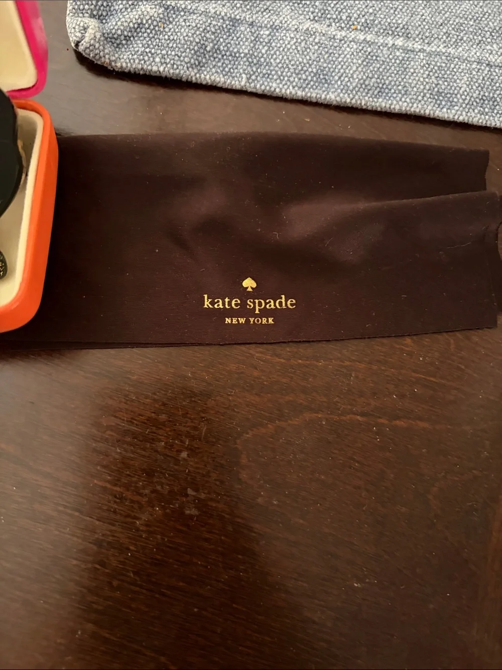 kate spade Black Cat-Eye Sunglasses with Pink Case